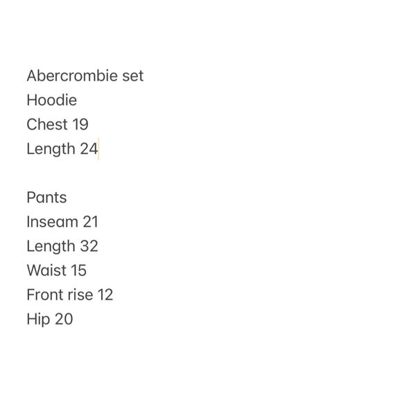 Abercrombie & Fitch Sweatpant Hoodie Set Women Small-Medium Blue Y2K 2000 School - Picture 5 of 16